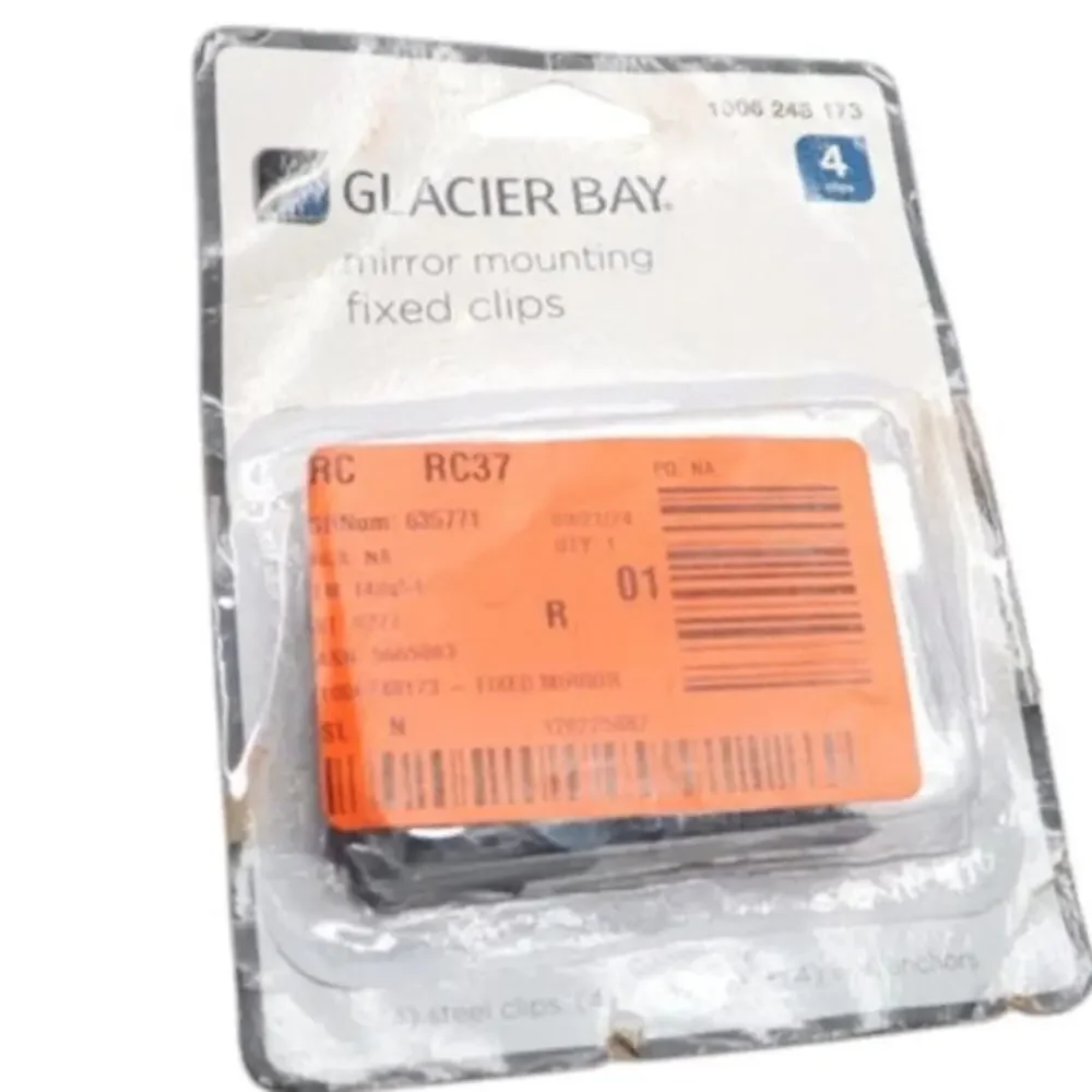 Glacier Bay Mirror Mounting Fixed Clips, 4 Ct. With Hardware for Mounting